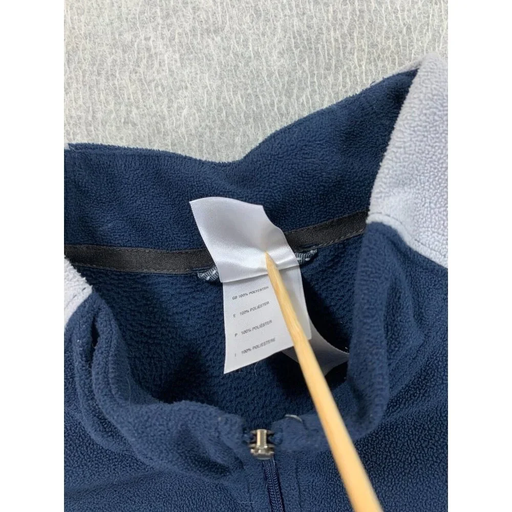 The North Face TKA 100 Quarter‎ Zip Fleece Pullover (Men's XL) Blue/Gray